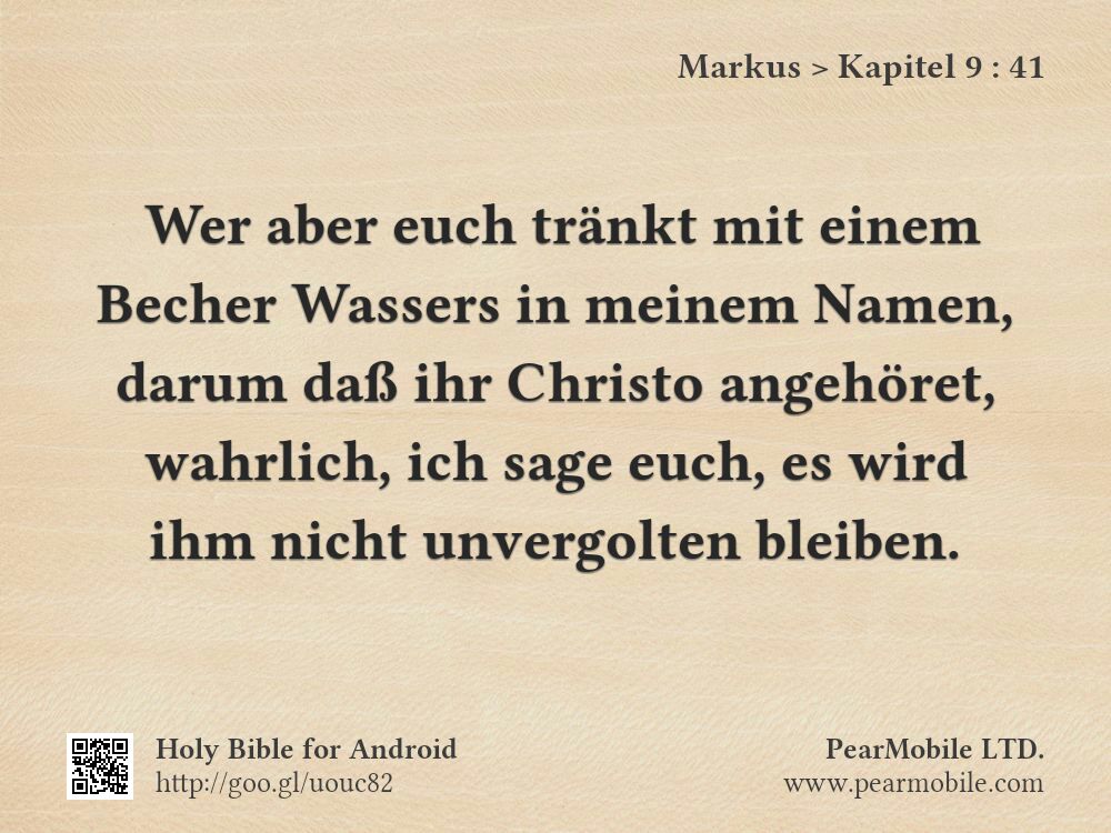 Markus, Kapitel 9:41